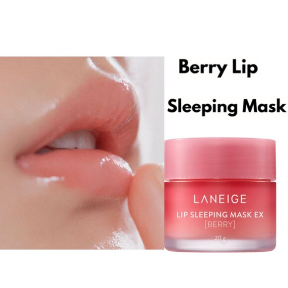 LANEIGE Lip Sleeping Mask Nourish Hydrate Repair Flaky Dry Lips w/ Vitamin C… - Picture 2 of 6